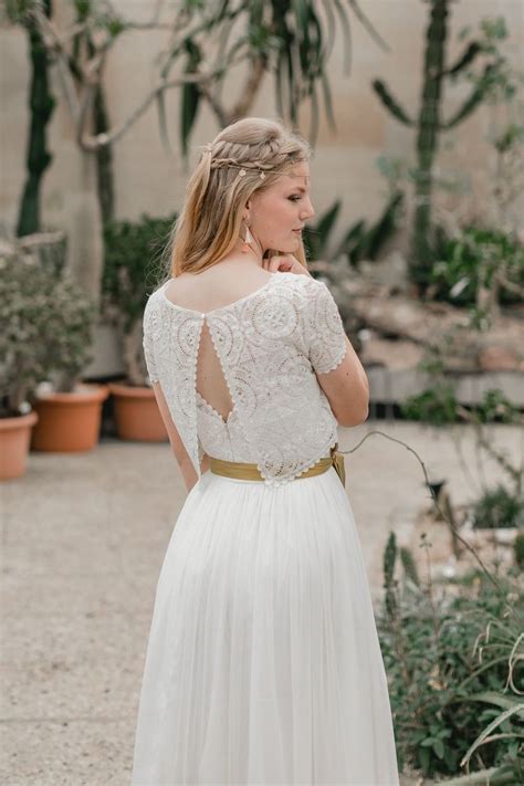 Suki Schlichtes Boho Brautkleid Im Hippie Look Luftig Lockeres