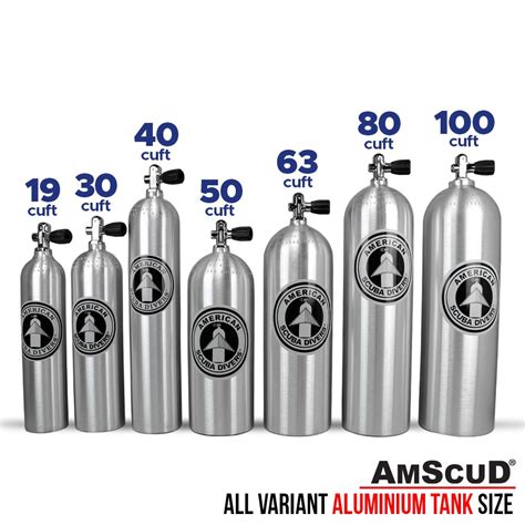 AmScuD Scuba Tank Scuba Cylinder Alluminium 80 Cuft 11 1 Liter