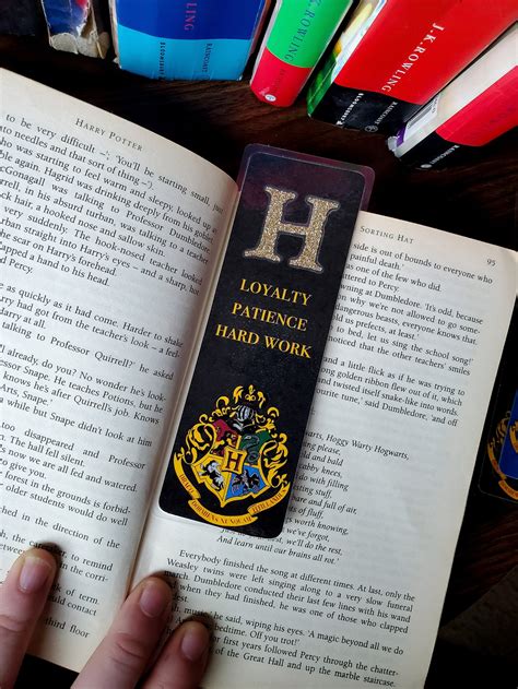 Hogwarts House Bookmark Harry Potter Etsy