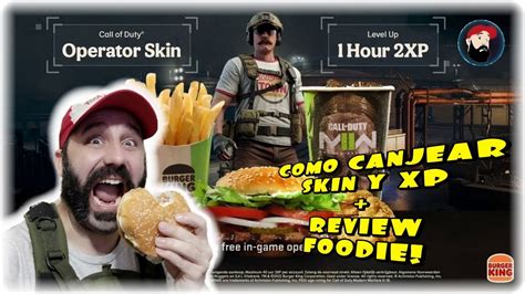 COMO CANJEAR SKIN DE BURGER KING CALL OF DUTY MODERN WARFARE 2 Y REVIEW