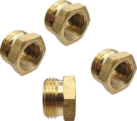 Amazon GRIDTECH 4 Pack Brass Garden Hose Adapter Fitting 1 2 NPT