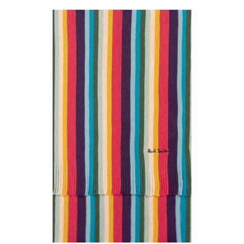 Paul Smith Artist Stripe Wool Scarf Multi