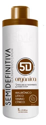 Semi Definitiva 5d Alisa Afro Orgânica Liso Gradativa 1l Parcelamento