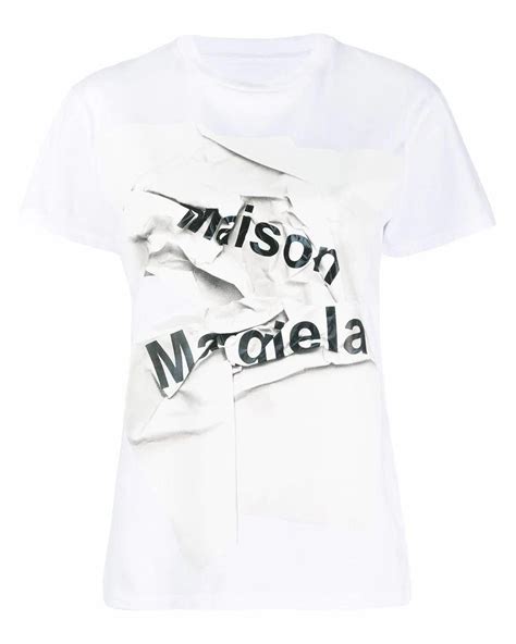 Maison Margiela Cotton T Shirt In White Lyst