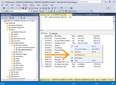 Sql Server 2016 Save Query Results To A Csv File