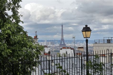 Paris view from Montmartre stock image. Image of french - 183432279