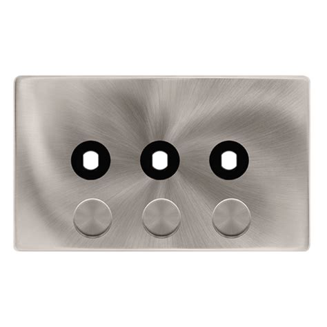 Click Definity Complete Brushed Stainless Gang Unfurnished Dimmer