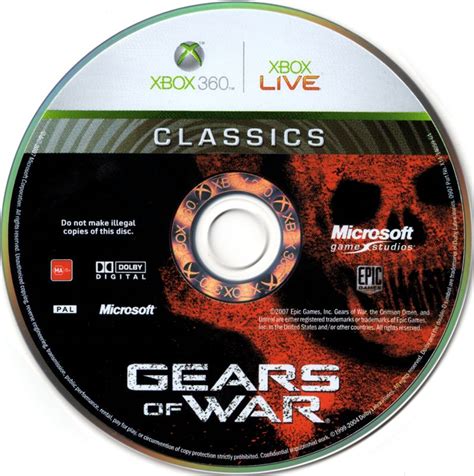 Gears Of War Cover Or Packaging Material MobyGames