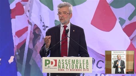 Assemblea Pd Lintervento Di Cesare Damiano Youtube