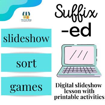 Suffix Ed Slideshow Games And Printables By The Og Shop Tpt