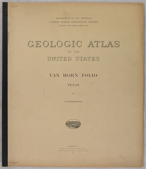 Old World Auctions Auction 193 Lot 300 Geologic Atlas Of The