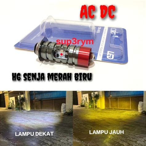 Jual Lampu Utama Led Laser H Ring Merah Jauh Dekat Putih Kuning Plus