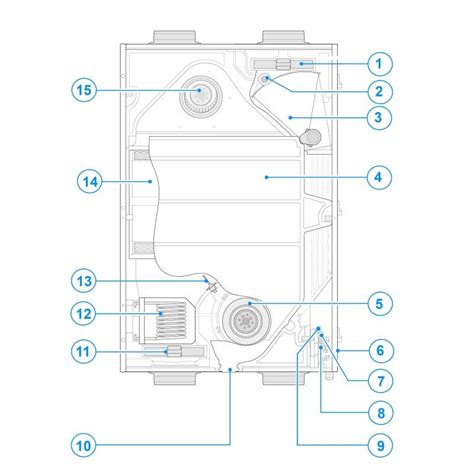 Flat Heat Recovery Unit Renovent Sky 150 Brink Climate Systems