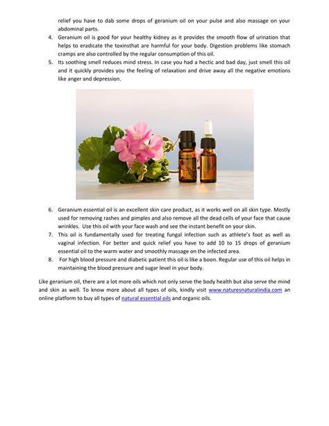 PPT Geranium Oil A Key To Healthy Body And Glowing Skin PowerPoint