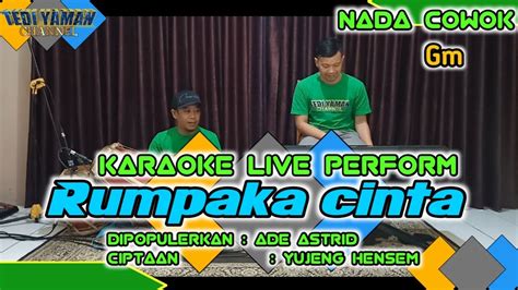 Rumpaka Cinta Karaoke Ade Astrid Nada Cowok Gm YouTube