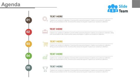 Vertical Timeline For Business Agenda And Growth Powerpoint Slides