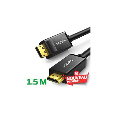 Ugreen Cable Dp Male To Hdmi Male 1 5m 10239