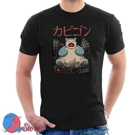 Pokemon Snorlax Sleeping Kaiju Unisex Heavy Cotton Tee Men T Shirts