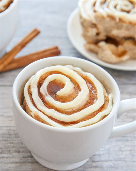 Cinnamon Roll Mug Cake Kirbie S Cravings