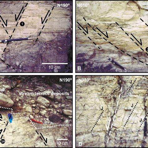 Photographs Of Deformation Features Observed At Site 2 A Steeply