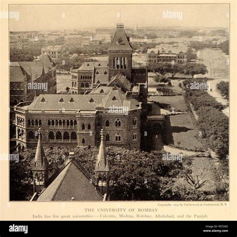 An overview of the campus of the University of Bombay Stock Photo - Alamy