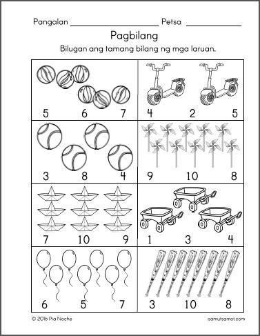 filipino worksheets  preschool archives samut samot tagalog