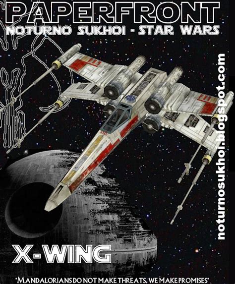 X Wing Starfighter Papercraft Papermau Star Wars Hand Drawn T X