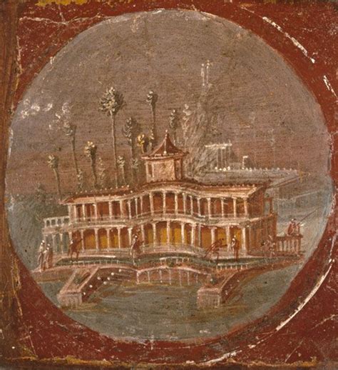 Seaside Villa Probably 1st Century Ad Stabiae Fresco Museo