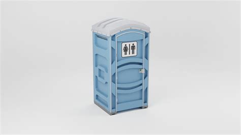 3d Model Portable Toilet Vr Ar Low Poly Cgtrader