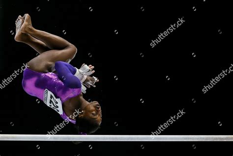 Simone Biles Usa Competes On Uneven Editorial Stock Photo - Stock Image ...