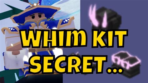 Whim Kit Has A Secret Roblox Bedwars Youtube