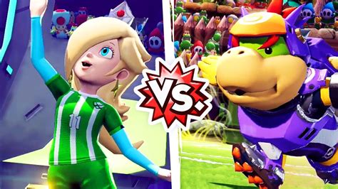 Mario Strikers Battle League Rosalina Vs Shellfish Bowser Jr Youtube