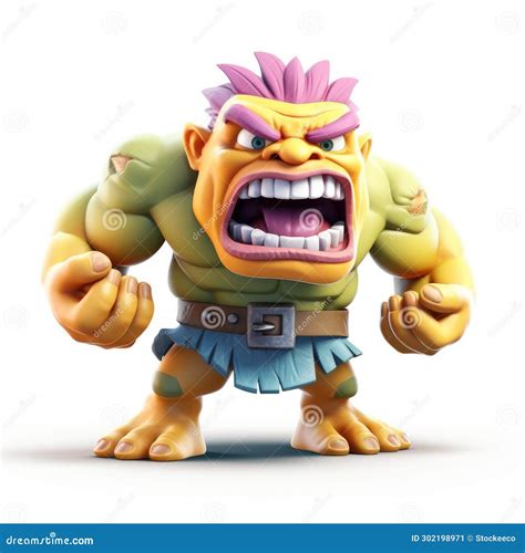 3d Monster Clash of Clans Style - Satirical Caricature Concept Art
