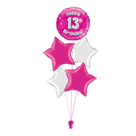 Pink 13th Birthday Balloon Bouquet – BALLOONS2U