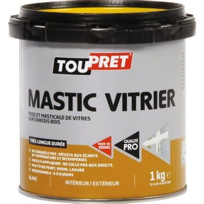 Mastic Blanc Pour Pose De Vitres 1 Kg TOUPRET Articles Quincaillerie