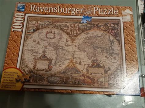 Ravensburger Jigsaw Puzzle Pieces Antique World Map