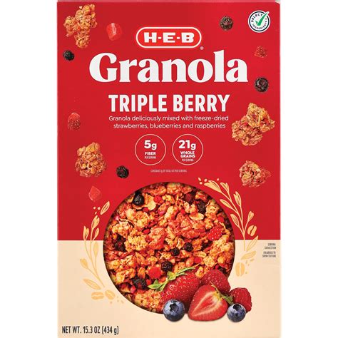 H E B Select Ingredients Granola With Berries Shop Cereal At H E B