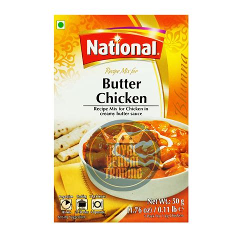 National Butter Chicken Masala 50g Royal Bengal Trading