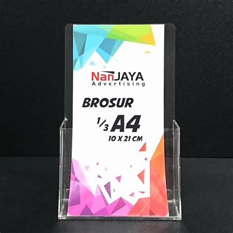 Jual Rak Tempat Brosur Brochure Acrylic Akrilik Ukuran A