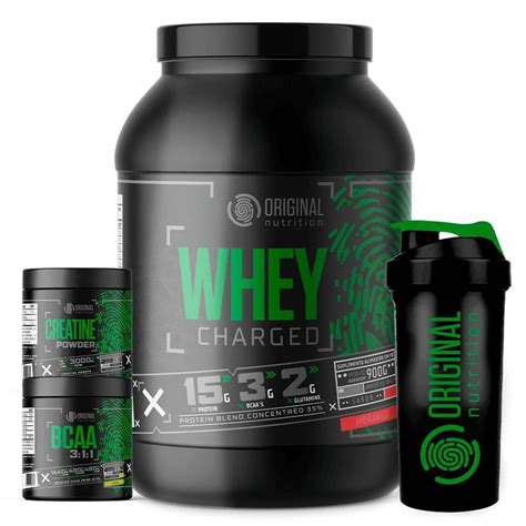 Kit 2x Whey Protein Complex Bcaa Colágeno Gluta Crea Copo