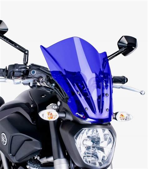 Yamaha MT 07 2014 2017 Puig New Generation Touring Blue Windshield