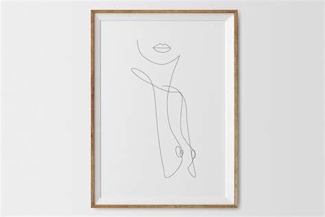 One Line Drawing Naked Line Art Set Abstract Nude Set Of 3 Female Line Art Woman Nudes