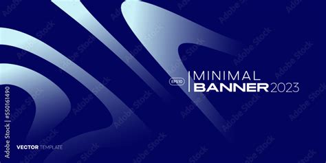 Abstract blue background with waves. Minimal banner design template ...