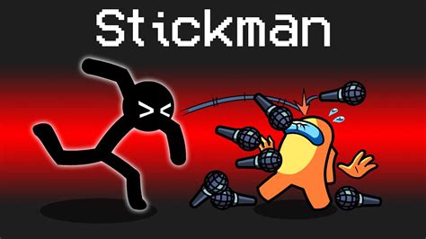 STICKMAN Mod in Among Us... - YouTube