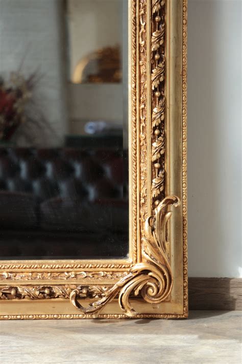 Grand Miroir Style Louis Xv Bois Dor Et Stuc Atelier Bakelite