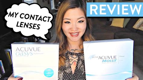 Review Acuvue Oasys 1 Day Hydraluxe Vs Acuvue 1 Day Moist Contact Lenses Hellohannahcho