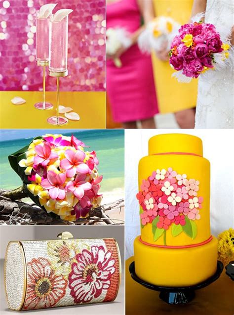 Looking For Ideas For A Fuschiahot Pink And Yellow Summer Beach Wedding Weddingbee Summer