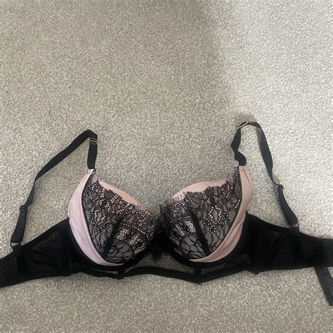 Ann Summers Pink And Lace Black Bra Underwired And Depop