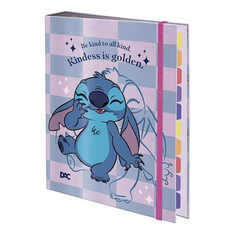 CADERNO ARGOLADO COLEGIAL STITCH DAC Shopee Brasil