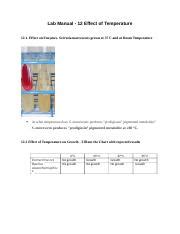 Lab Manual 12 Docx Lab Manual 12 Effect Of Temperature 12 1 Effect